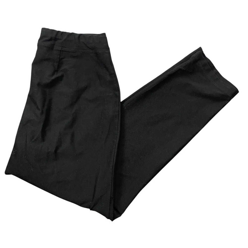 Eileen Fisher XS Pull On Viscose Blend Elastic Waist Dress Pants Straight Leg